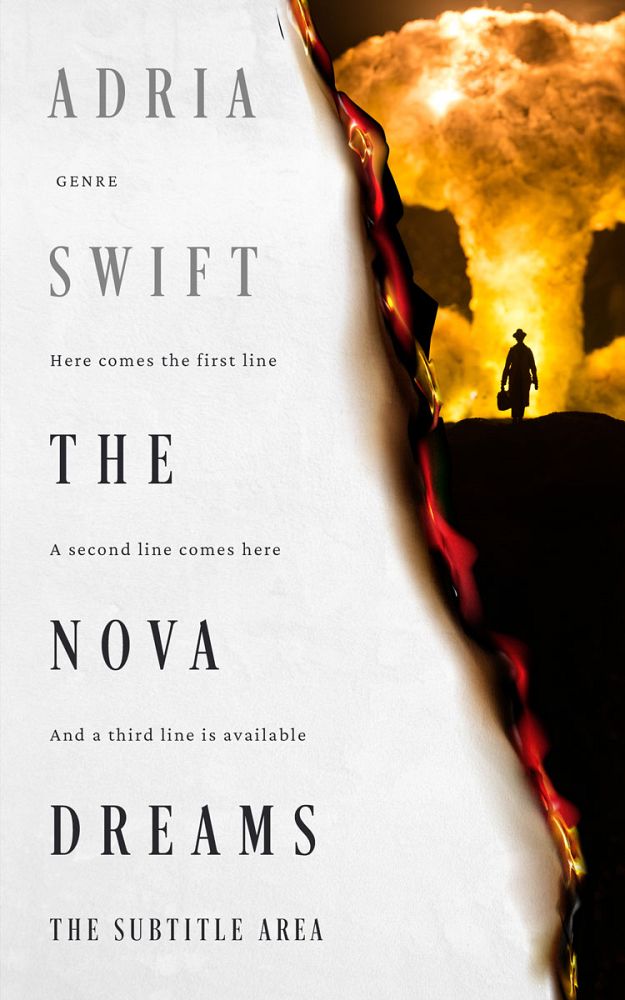 Front view of Crowshead #24791 - Premade Apocalyptica Book Cover | BookCoverZone