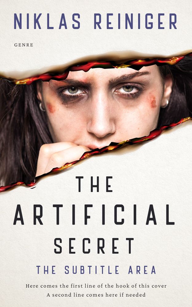 Front view of Cocoa Brown #24795 - Premade Horror Book Cover | BookCoverZone