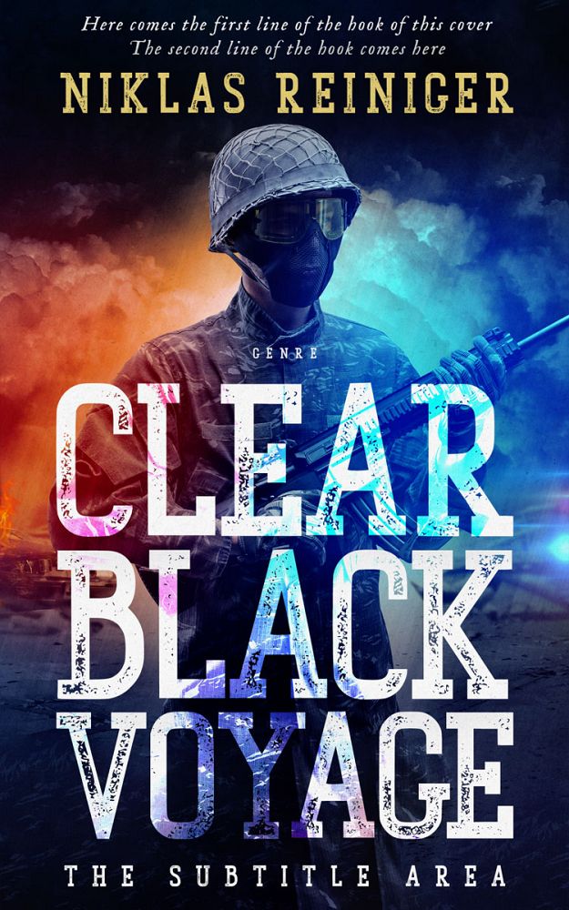 Front view of Clam Shell #24954 - Premade Mystery & Thriller & Suspense Book Cover | BookCoverZone