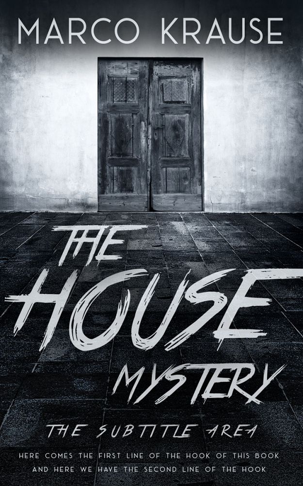 Front view of Ghost #25081 - Premade Abstract Book Cover | BookCoverZone