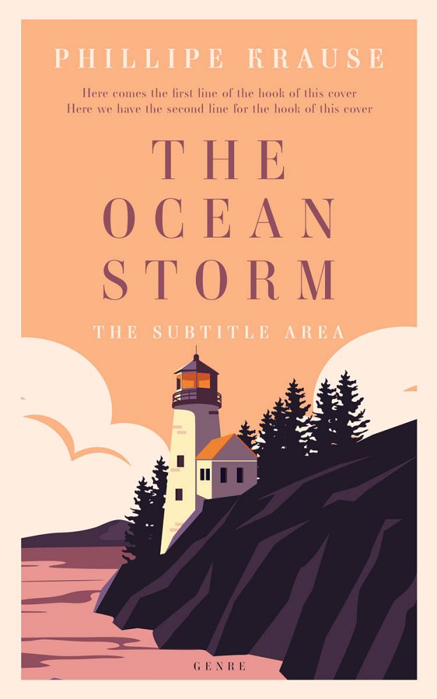 Front view of Bleached Cedar #25241 - Premade Literary Fiction Book Cover | BookCoverZone