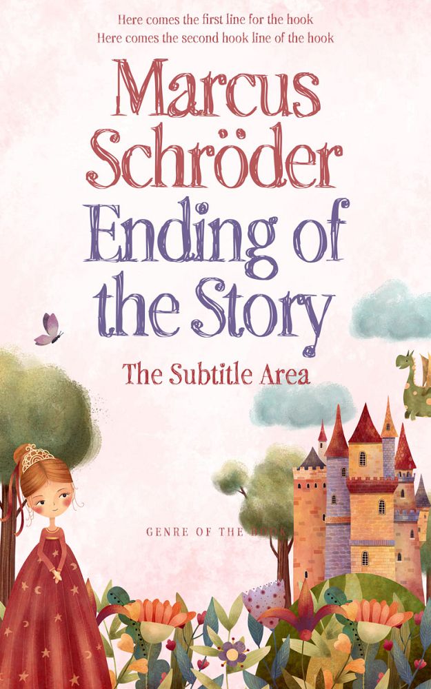 Front view of Dawn Pink #25614 - Premade Fantasy Book Cover | BookCoverZone