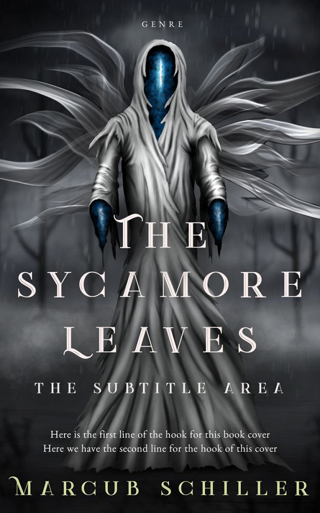 Front view of Shark #25814 - Premade Fantasy Book Cover | BookCoverZone