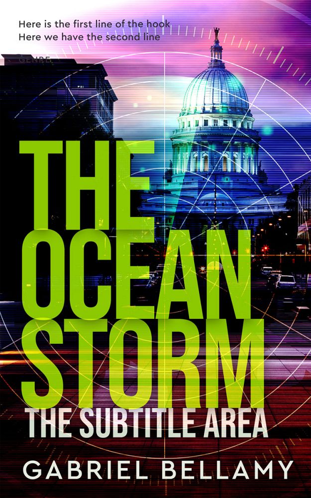 Front view of Clam Shell #25900 - Premade Action & Adventure Book Cover | BookCoverZone