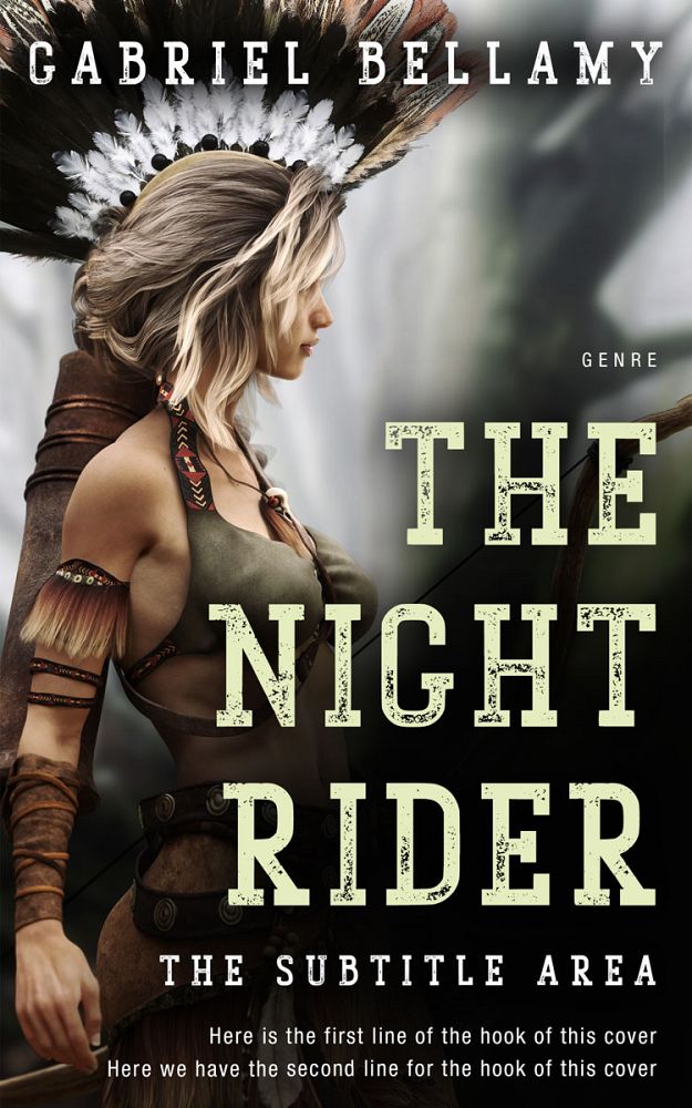 Front view of Foggy Gray #25998 - Premade Fantasy Book Cover | BookCoverZone