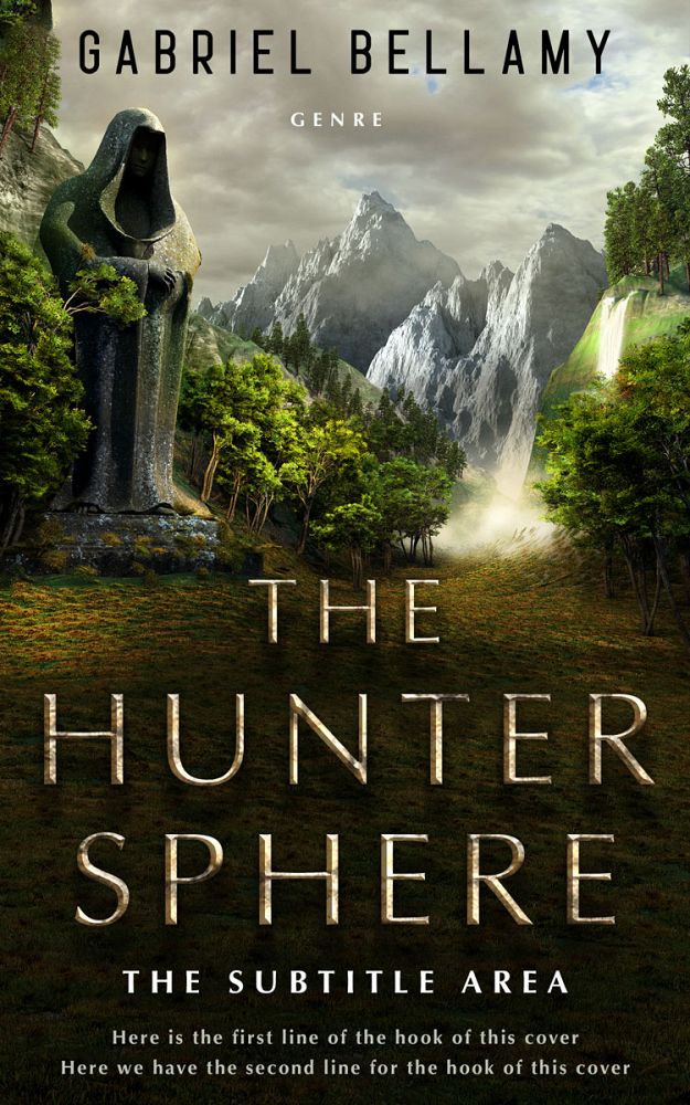 Front view of Eagle #26190 - Premade Fantasy Book Cover | BookCoverZone