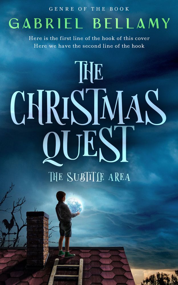 Front view of Chathams Blue #26228 - Premade Fantasy Book Cover | BookCoverZone