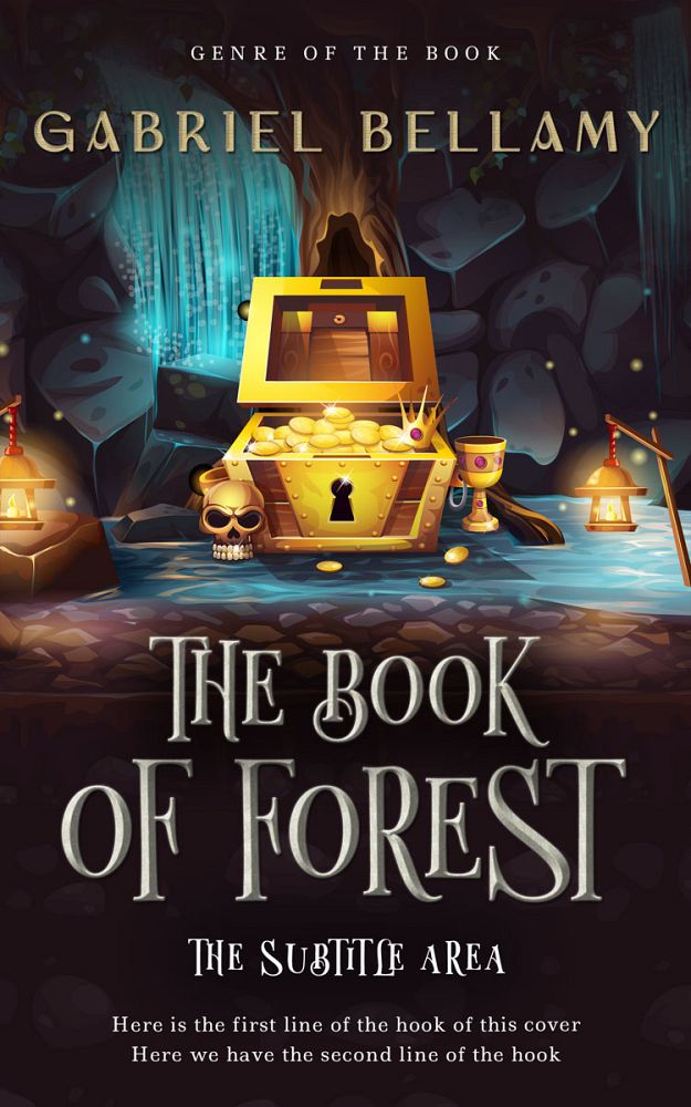 Front view of Thunder #26233 - Premade Fantasy Book Cover | BookCoverZone