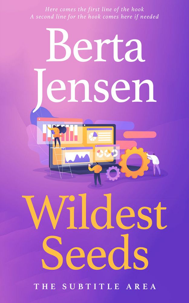 Front view of Amethyst #26392 - Premade Business Book Cover | BookCoverZone