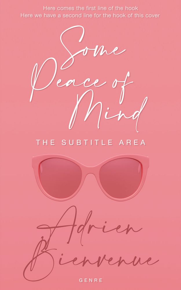 Front view of Sea Pink #26519 - Premade Abstract Book Cover | BookCoverZone