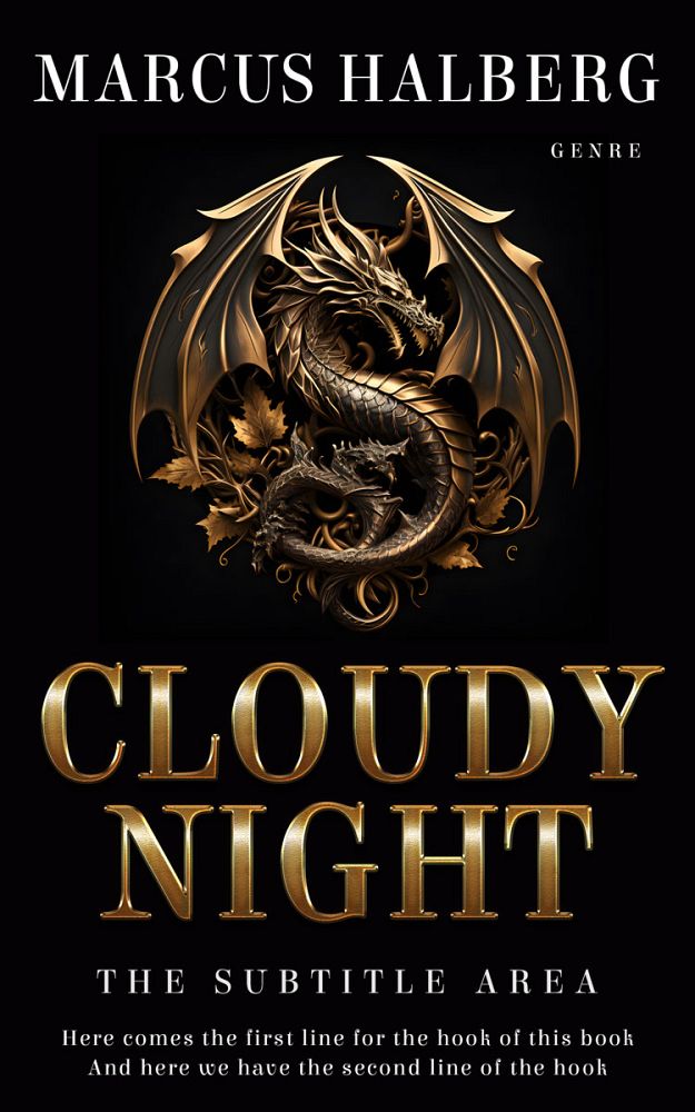 Front view of Cod Gray #26783 - Premade Fantasy Book Cover | BookCoverZone