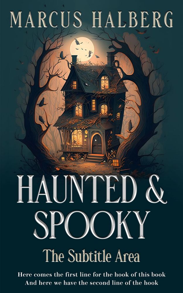 Front view of Gable Green #26899 - Premade Horror Book Cover | BookCoverZone
