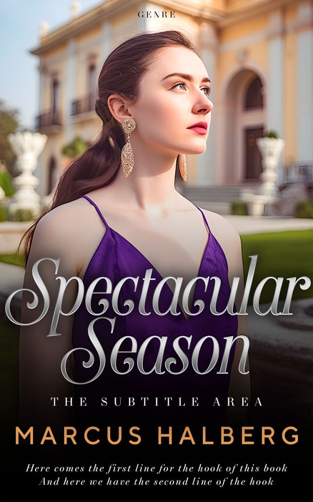 Front view of Vanilla #27203 - Premade Historical Book Cover | BookCoverZone