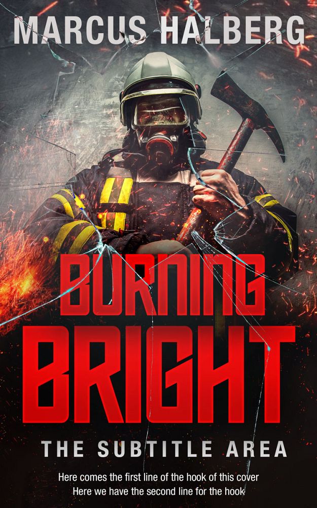 Front view of Roman #27290 - Premade Action & Adventure Book Cover | BookCoverZone