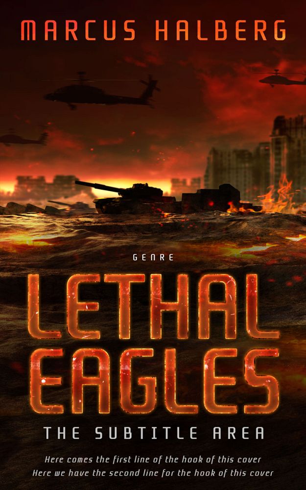 Front view of Graphite #27324 - Premade Apocalyptica Book Cover | BookCoverZone