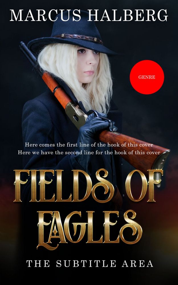 Front view of Old Rose #27343 - Premade Action & Adventure Book Cover | BookCoverZone
