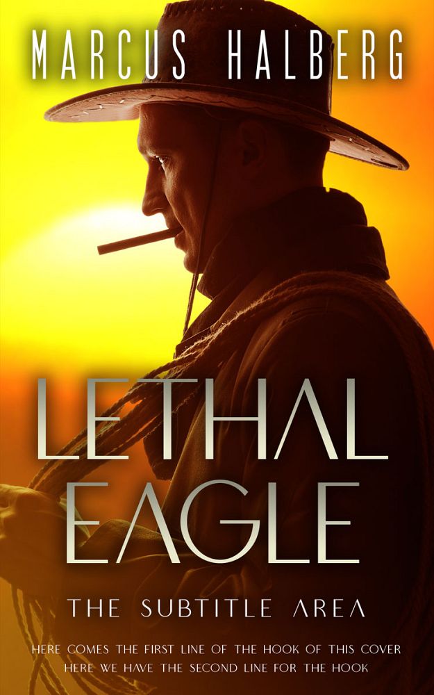 Front view of Golden Dream #27355 - Premade Action & Adventure Book Cover | BookCoverZone