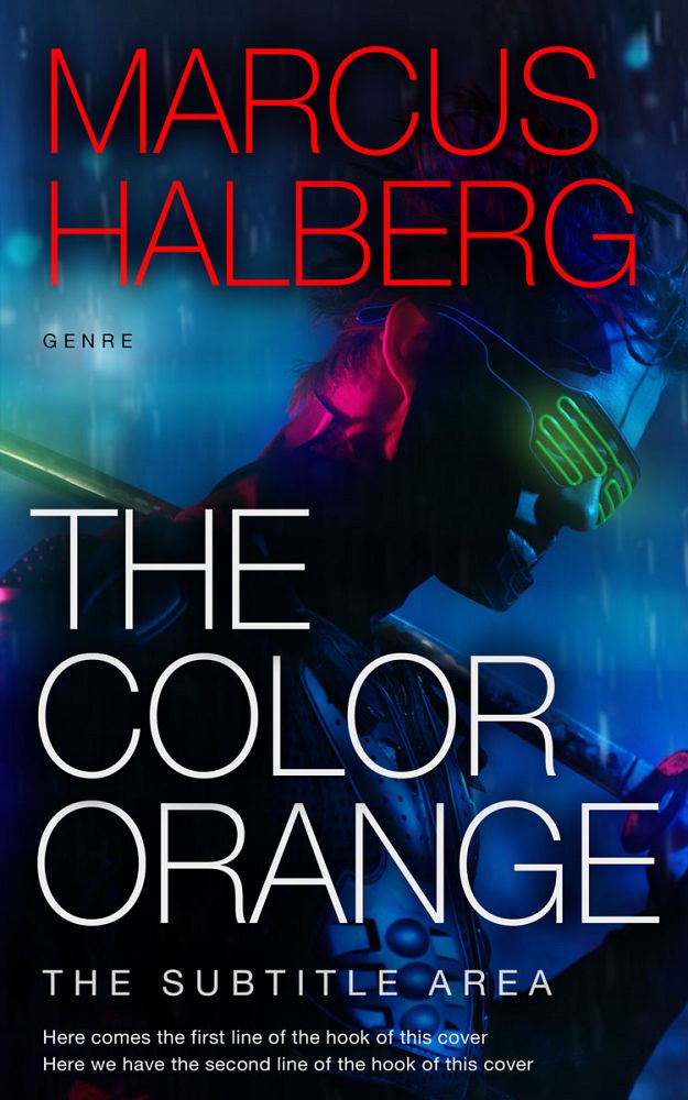 Front view of Ebony #27387 - Premade Science Fiction Book Cover | BookCoverZone