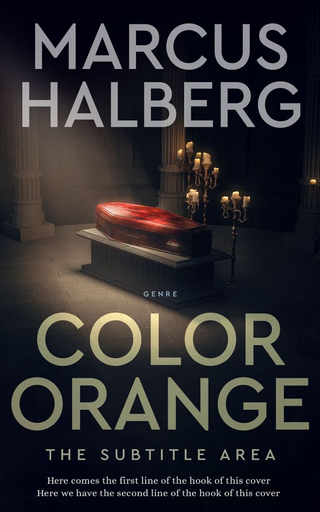 Front view of Vulcan #27412 - Premade Horror Book Cover | BookCoverZone