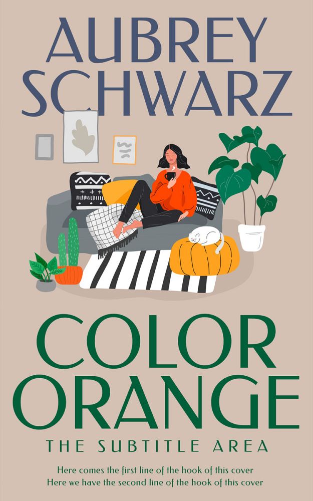Front view of Soft Amber #27419 - Premade Self-Improvement & Self-Help Book Cover | BookCoverZone