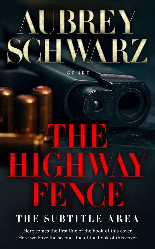 Front view of Black #27511 - Premade Mystery & Thriller & Suspense Book Cover | BookCoverZone
