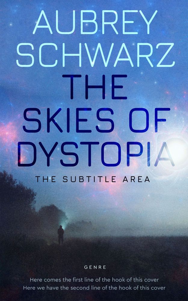 Front view of Steel Blue #27617 - Premade Science Fiction Book Cover | BookCoverZone