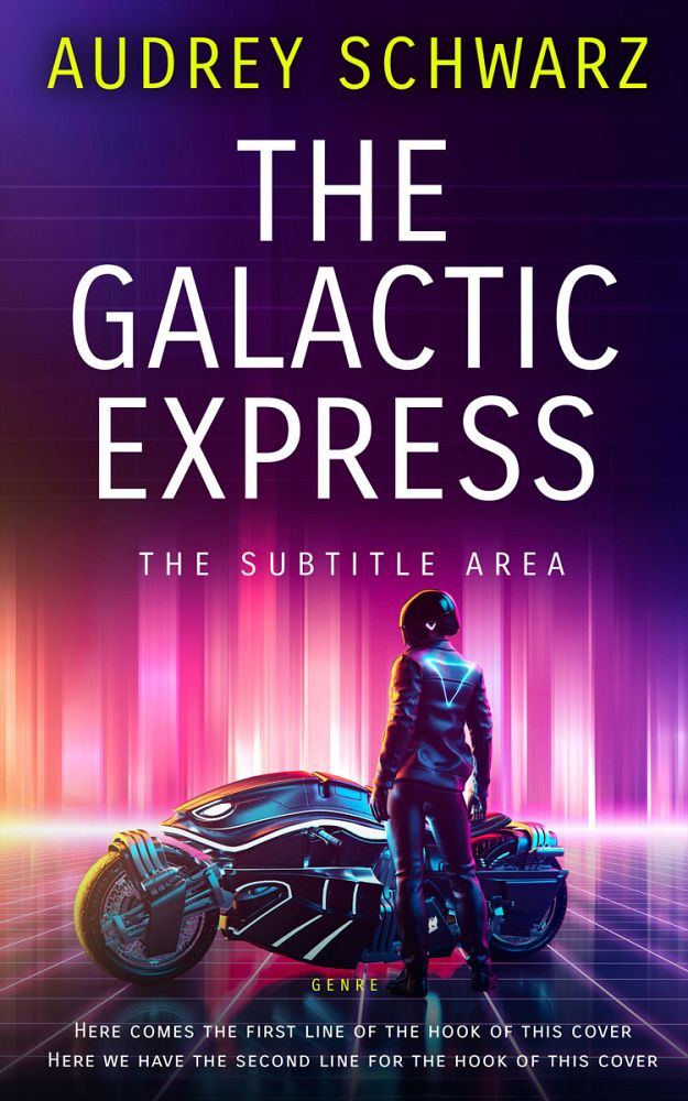 Front view of Valentino #27814 - Premade Science Fiction Book Cover | BookCoverZone