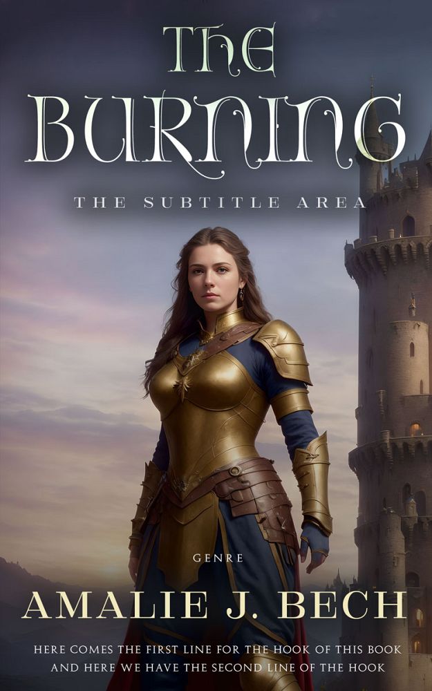 Front view of Thunder #27848 - Premade Fantasy Book Cover | BookCoverZone