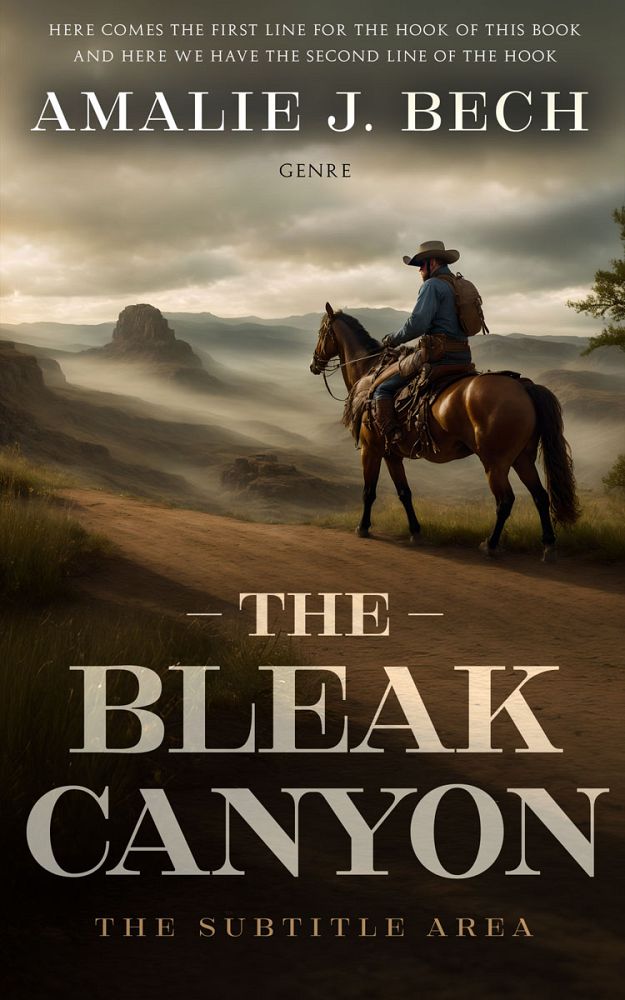 Front view of Bistre #27860 - Premade Action & Adventure Book Cover | BookCoverZone