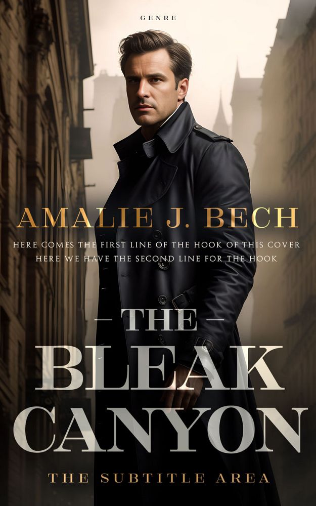 Front view of Soft Amber #27871 - Premade Mystery & Thriller & Suspense Book Cover | BookCoverZone
