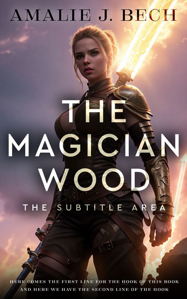 Front view of Thunder #27936 - Premade Fantasy Book Cover | BookCoverZone