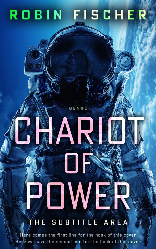 Front view of Blue Zodiac #28004 - Premade Science Fiction Book Cover | BookCoverZone