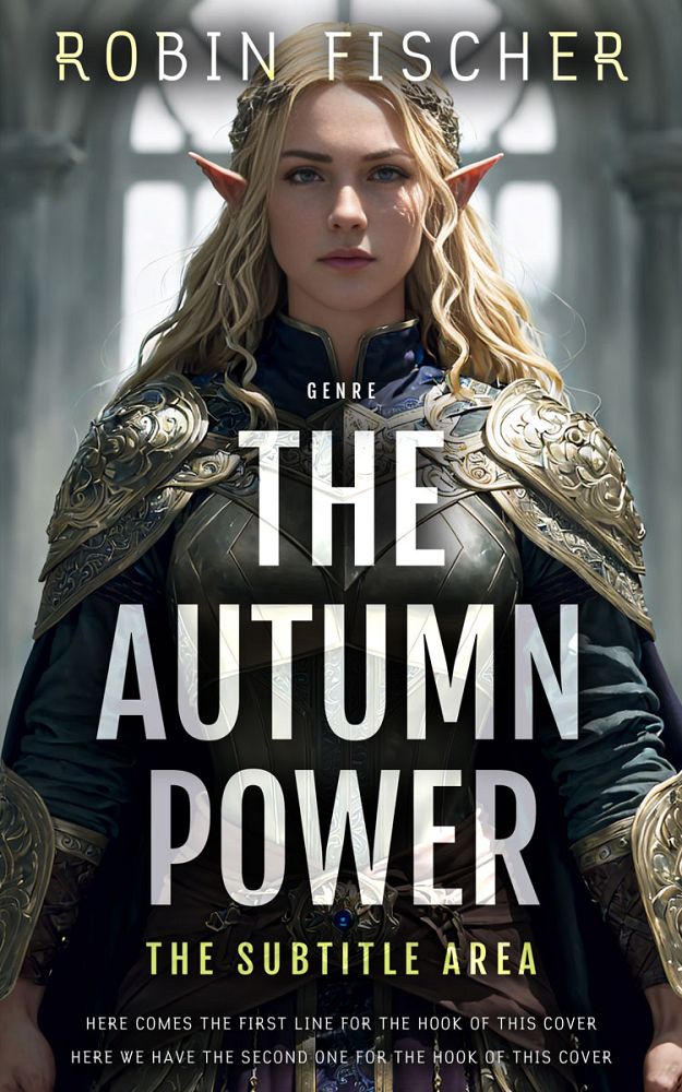 Front view of Heavy Metal #28081 - Premade Fantasy Book Cover | BookCoverZone