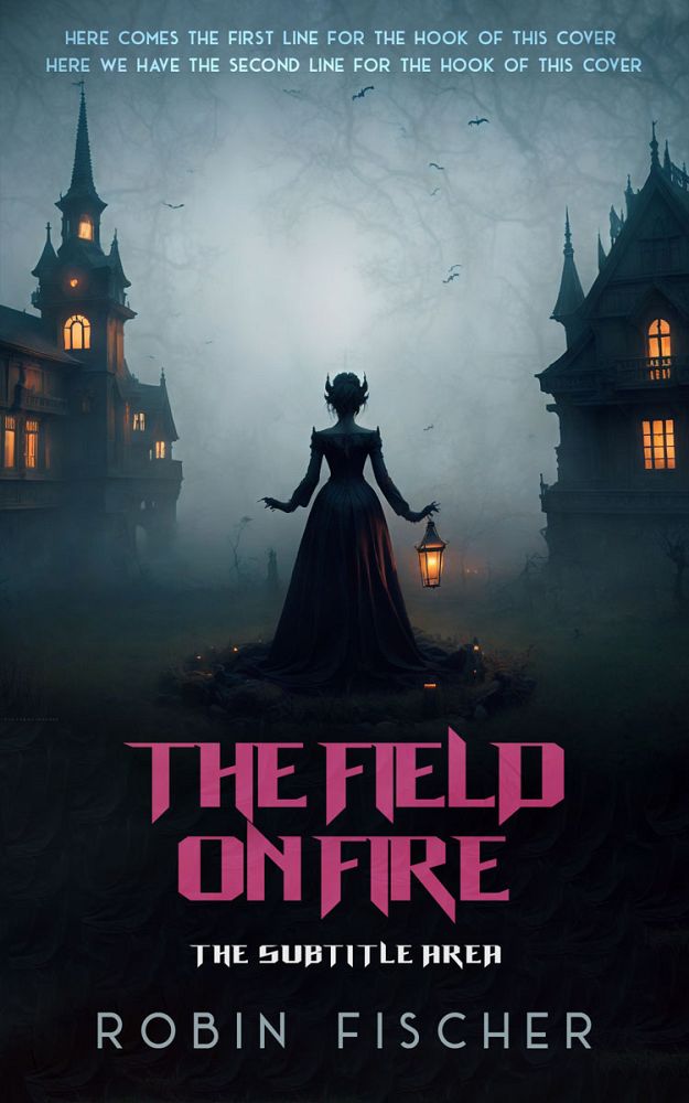 Front view of Amethyst Smoke #28306 - Premade Horror Book Cover | BookCoverZone