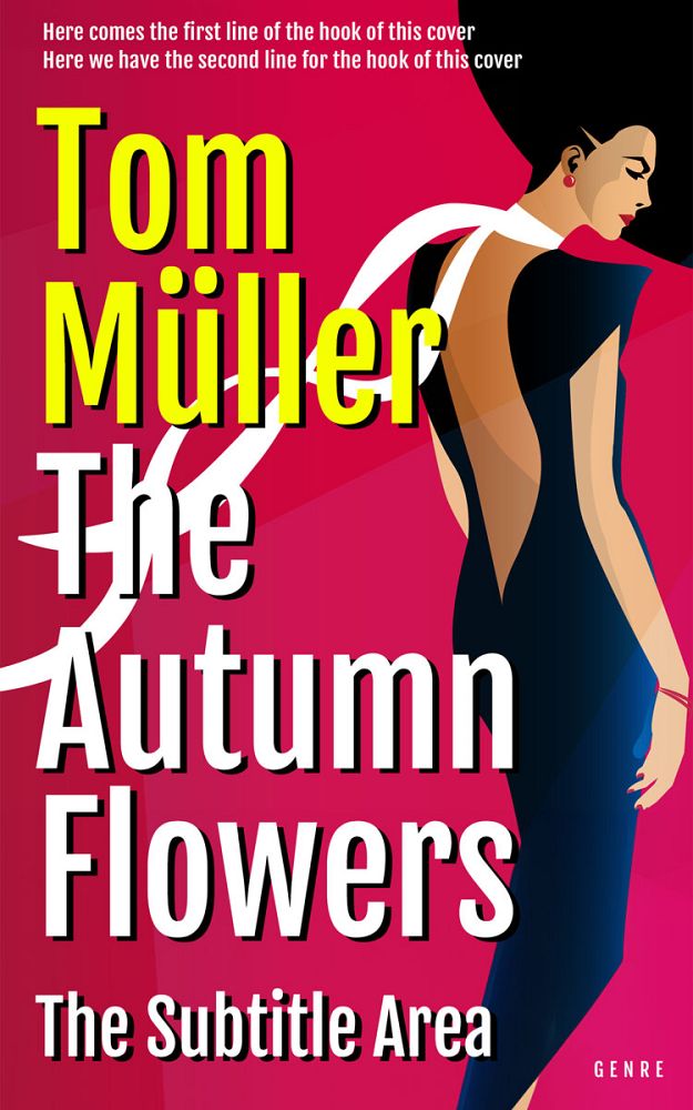 Front view of Black Pearl #28375 - Premade Abstract Book Cover | BookCoverZone