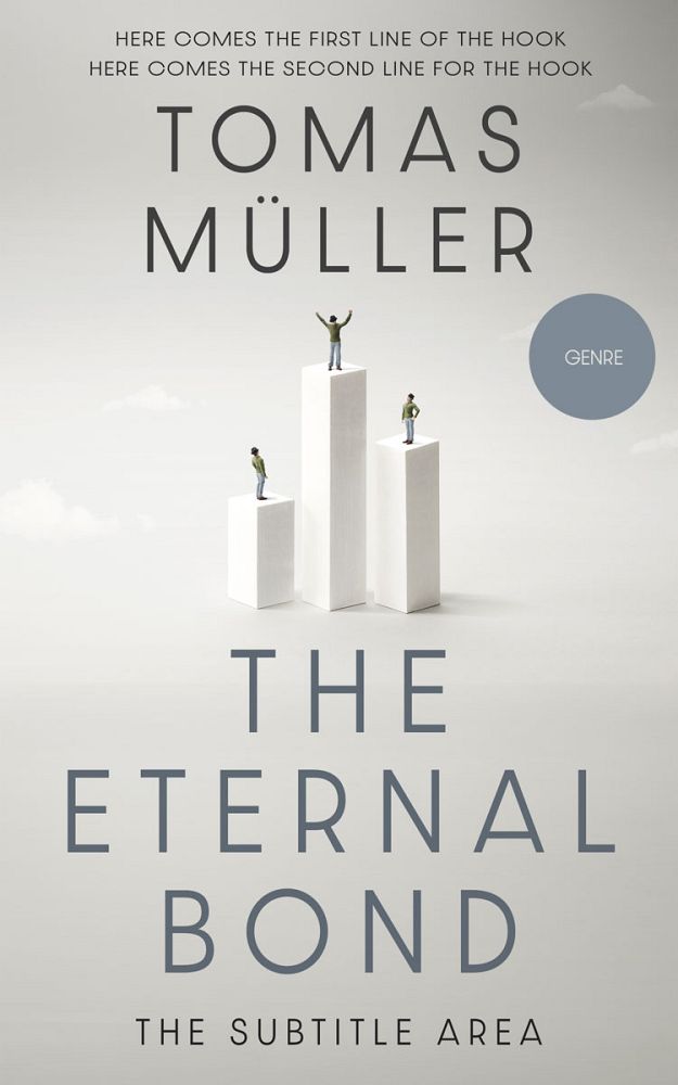 Front view of Quill Gray #28483 - Premade Business Book Cover | BookCoverZone