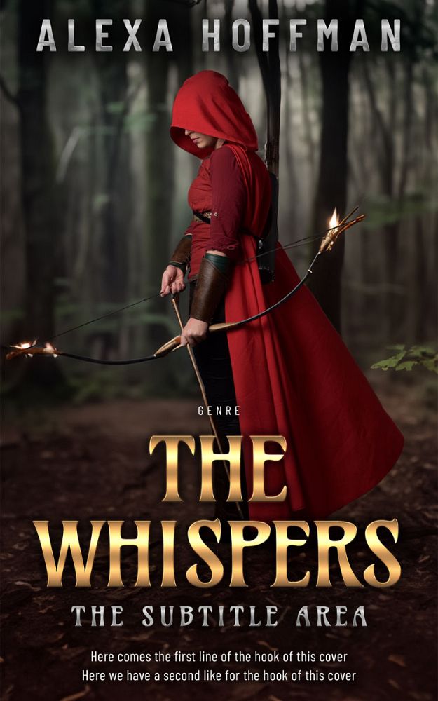 Front view of Cocoa Brown #28577 - Premade Fantasy Book Cover | BookCoverZone
