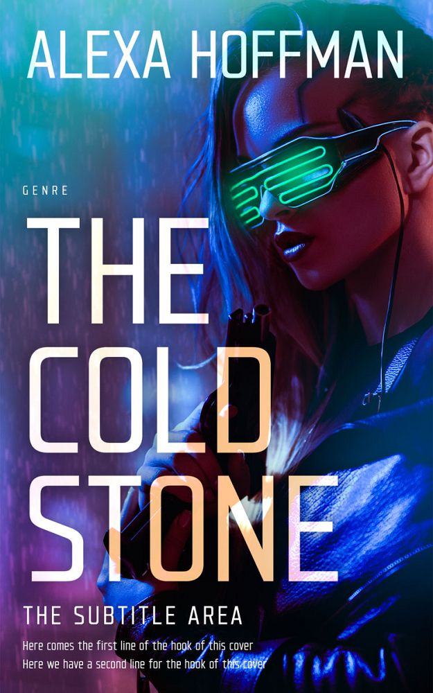 Front view of Steel Gray #28667 - Premade Science Fiction Book Cover | BookCoverZone