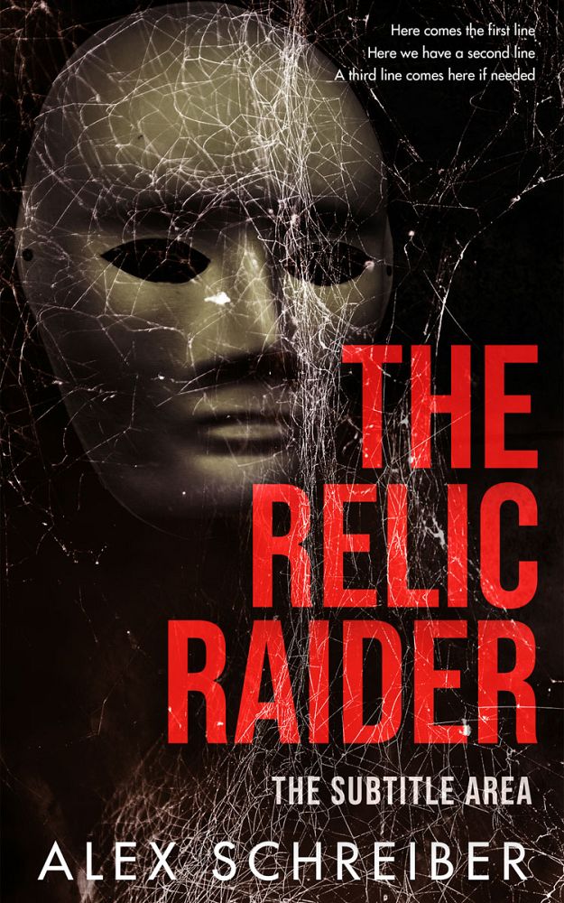 Front view of Roman #28762 - Premade Horror Book Cover | BookCoverZone