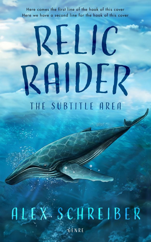Front view of Chathams Blue #28786 - Premade Fantasy Book Cover | BookCoverZone