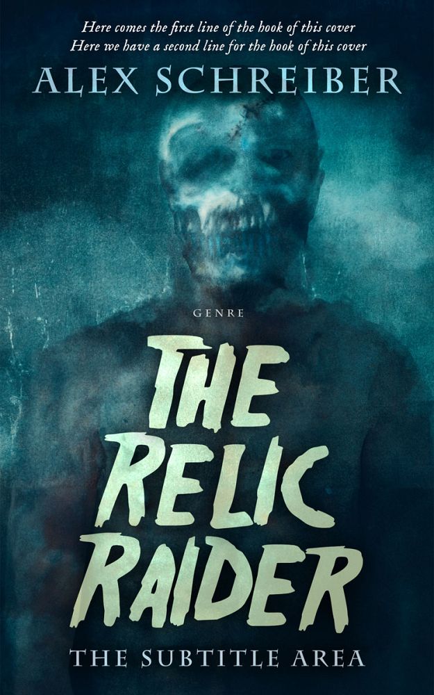 Front view of Elephant #28812 - Premade Horror Book Cover | BookCoverZone