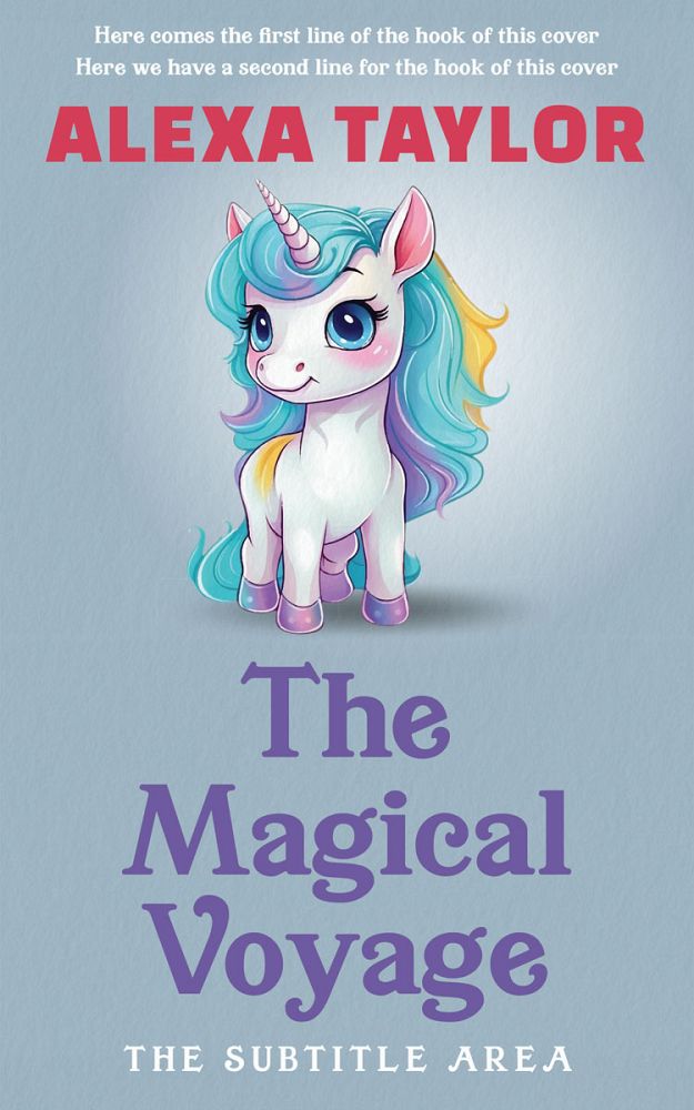 Front view of Cadet Blue #28920 - Premade Fantasy Book Cover | BookCoverZone
