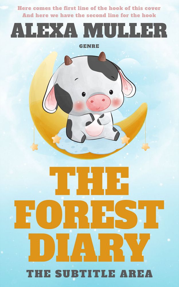 Front view of Iceberg #29232 - Premade Abstract Book Cover | BookCoverZone