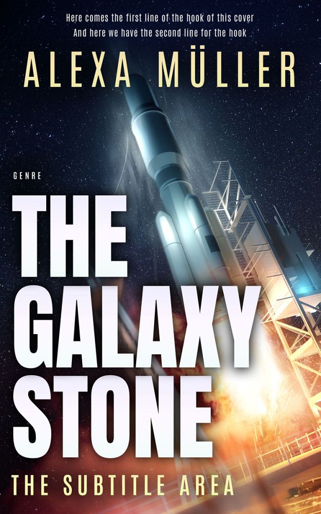 Front view of Stark White #29260 - Premade Science Fiction Book Cover | BookCoverZone