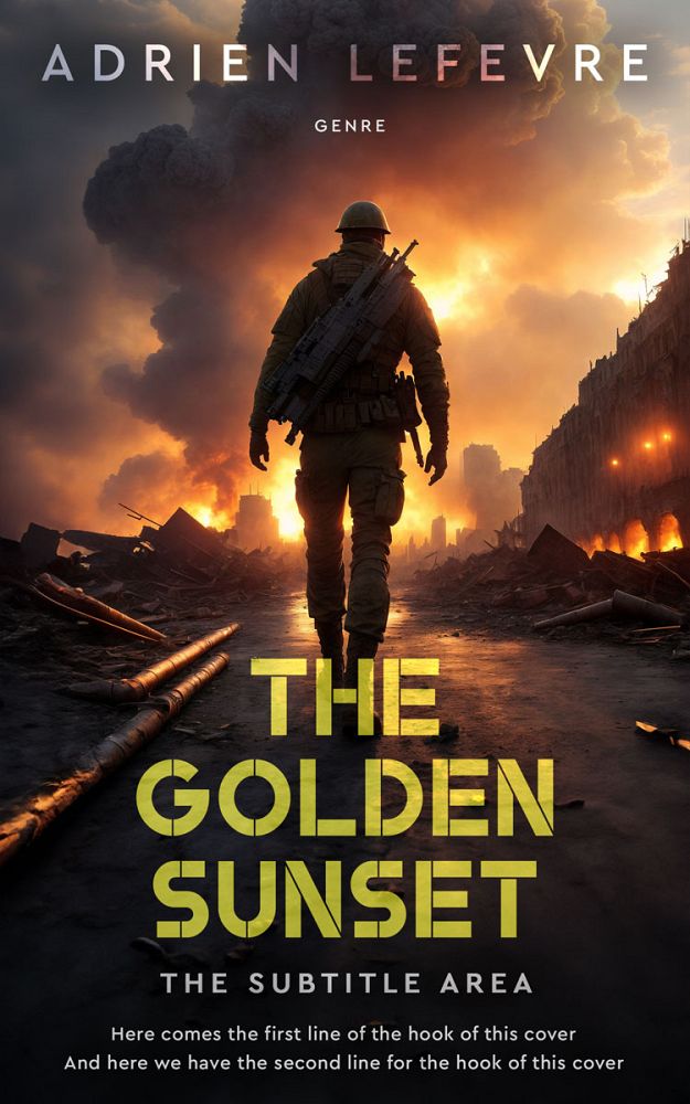 Front view of Cocoa Brown #29492 - Premade Apocalyptica Book Cover | BookCoverZone