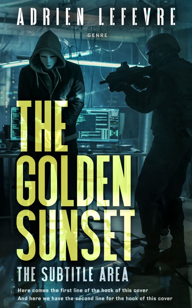 Front view of Yellow Green #29505 - Premade Mystery & Thriller & Suspense Book Cover | BookCoverZone