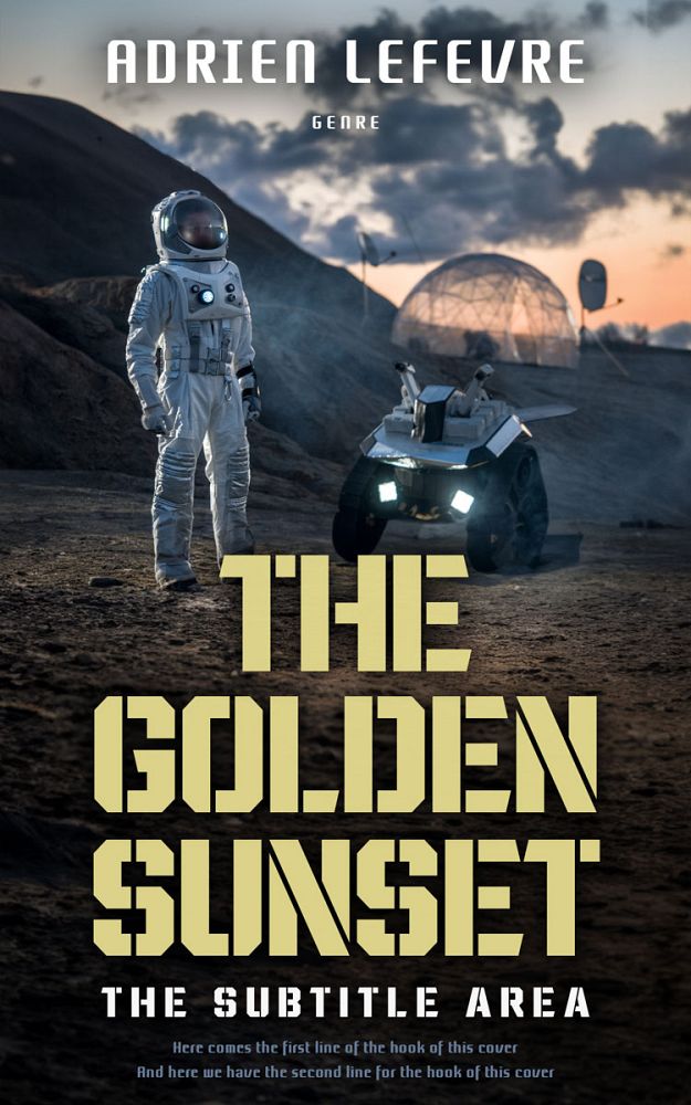 Front view of Yuma #29530 - Premade Science Fiction Book Cover | BookCoverZone