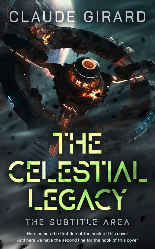 Front view of Outer Space #29636 - Premade Science Fiction Book Cover | BookCoverZone
