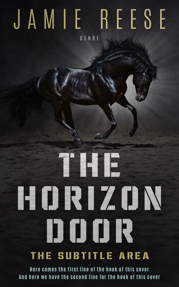 Front view of Tuatara #29772 - Premade Western Book Cover | BookCoverZone