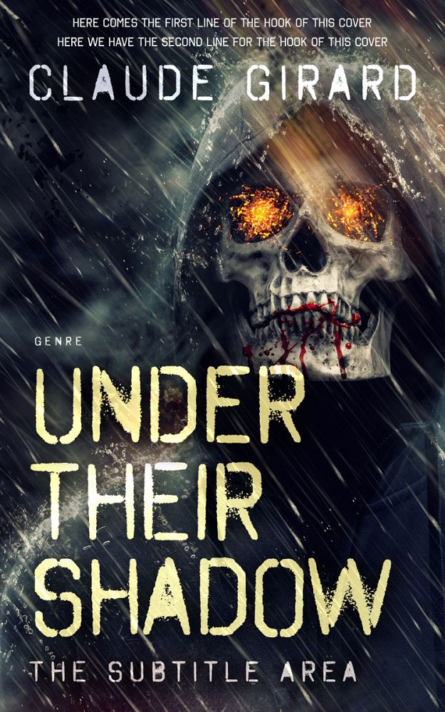 Front view of Shark #29875 - Premade Horror Book Cover | BookCoverZone